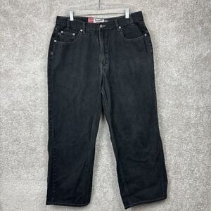 Vintage 90s Bugle Boy Gold‎ Crest Millennium 7M Loose Jeans Men's 38W x 30L